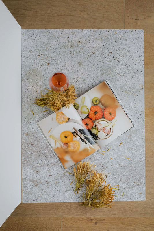 PITTED GREY CEMENT Rollable Styling Photography Surface