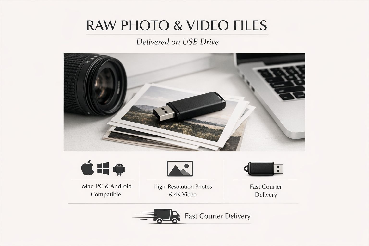 YOUR WEDDING RAWS - Delivered to Your Door