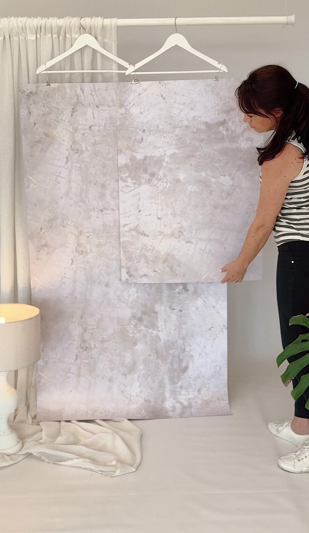 SMOOTH STUCCO Rollable Styling Photography Surface